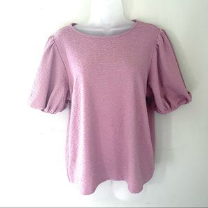 Pink Puffy Sleeve Blouse A New Day Size Large
